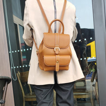 Load image into Gallery viewer, Leather Backpack Women&#39;s Bags 2022 New Trend Soft Leather Top Layer Leather Casual All-match Pure Leather Bag Small Backpack