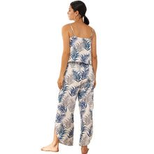 Load image into Gallery viewer, Leaves Printed Pajamas Set Buttons Sexy Sleepwear Suit  Top with Pant Comfortable Leisure Wear Summer Holiday Homedress