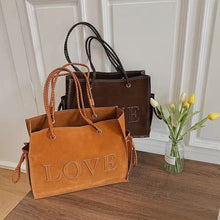 Load image into Gallery viewer, Leftside inverno designer de luxo moda feminina alta capacidade sacos ombro corrente couro do plutônio tote bolsas para fem