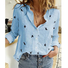 Load image into Gallery viewer, Leisure White Yellow Shirts Button Lapel Cardigan Top Lady Loose Long Sleeve Oversized Shirt Womens Blouses Spring Blusas Mujer