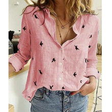 Load image into Gallery viewer, Leisure White Yellow Shirts Button Lapel Cardigan Top Lady Loose Long Sleeve Oversized Shirt Womens Blouses Spring Blusas Mujer