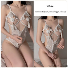 Load image into Gallery viewer, Lingerie Set Sexy Costumes Lingerie Bodysuit Lace Up Bandage Sexy Bodysuit Ladies Sex Crotch Open Through Body Stripper Clothes