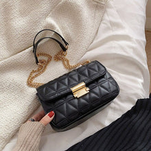 Load image into Gallery viewer, Lingge Small PU Leather Flap Crossbody Bags for Women 2022 Hit Women&#39;s Luxury Branded Trending Chain Shoulder Handbags