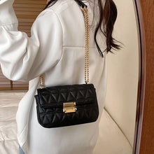 Load image into Gallery viewer, Lingge Small PU Leather Flap Crossbody Bags for Women 2022 Hit Women&#39;s Luxury Branded Trending Chain Shoulder Handbags