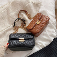 Load image into Gallery viewer, Lingge Small PU Leather Flap Crossbody Bags for Women 2022 Hit Women&#39;s Luxury Branded Trending Chain Shoulder Handbags