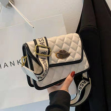 Load image into Gallery viewer, Lingge bolsas pequenas de couro pu, bolsas crossbody de designer fashion para mulheres, bolsa mensageiro de viagem de 2022