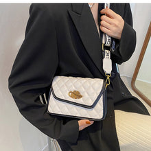 Load image into Gallery viewer, Lingge bolsas pequenas de couro pu, bolsas crossbody de designer fashion para mulheres, bolsa mensageiro de viagem de 2022