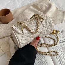 Load image into Gallery viewer, Lingge chain pillow bag 2021 new wild messenger bag high-quality fashion shoulder bag