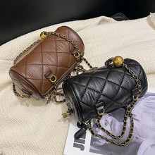 Load image into Gallery viewer, Lingge chain pillow bag 2021 new wild messenger bag high-quality fashion shoulder bag