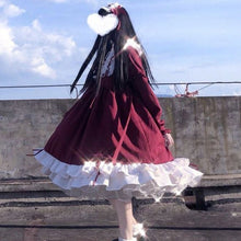 Load image into Gallery viewer, Long Sleeve Bandage Lolita Dress Women 2022 Japanese Ball Gown Kawaii Clothes Sweet Cute Dresses Slim Waist Vestidos Mujer