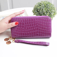 Load image into Gallery viewer, Long Women&#39;s Wallet Female Purses Tassel Coin Purse Card Holder Wallets Female  Leather  Money Bag  Leather Wallet