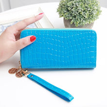 Load image into Gallery viewer, Long Women&#39;s Wallet Female Purses Tassel Coin Purse Card Holder Wallets Female  Leather  Money Bag  Leather Wallet