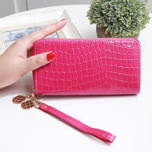 Load image into Gallery viewer, Long Women&#39;s Wallet Female Purses Tassel Coin Purse Card Holder Wallets Female  Leather  Money Bag  Leather Wallet