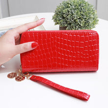 Load image into Gallery viewer, Long Women&#39;s Wallet Female Purses Tassel Coin Purse Card Holder Wallets Female  Leather  Money Bag  Leather Wallet