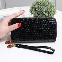 Load image into Gallery viewer, Long Women&#39;s Wallet Female Purses Tassel Coin Purse Card Holder Wallets Female  Leather  Money Bag  Leather Wallet
