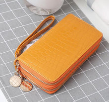 Load image into Gallery viewer, Long Women&#39;s Wallet Female Purses Tassel Coin Purse Card Holder Wallets Female  Leather  Money Bag  Leather Wallet