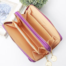 Load image into Gallery viewer, Long Women&#39;s Wallet Female Purses Tassel Coin Purse Card Holder Wallets Female  Leather  Money Bag  Leather Wallet