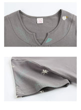 Load image into Gallery viewer, Loungewear Women Crew Neck Pjs Women 100% Cotton Homesuit Homeclothes Fashion Style Printing Short Sleeve Long Pants Pj Set