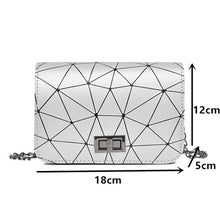 Load image into Gallery viewer, Luxury Brand Fashion Women Shoulder Bags 2020 New Wild Crack Printed Messenger Bag PU Geometric Rhombus Small Square Bag