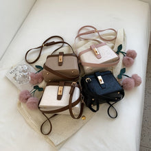 Load image into Gallery viewer, Luxury Brand Mini PU Leather Box Design Shoulder Crossbody Bag with Short Handle Women Casual Handbag and Purses Clutch Tote