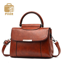 Load image into Gallery viewer, Luxury Brand Women Bag Leather Shoulder Bag Handbag Tote Purse Top Handle Satchel Messenger Bags for Women Crossbody Bag Flap