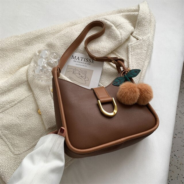 Luxury Designer Small Underarm Bags Women Leather Crossbody Bags for Women Handbags Shoulder Bags Female 2022 Simple Trendy