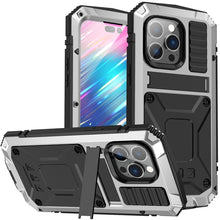 Load image into Gallery viewer, Luxury Rugged Armor 360 Full Phone Case For iPhone 14 Pro Max Plus 13 12 11 Metal Aluminum Shockproof Cover