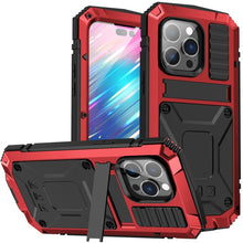 Load image into Gallery viewer, Luxury Rugged Armor 360 Full Phone Case For iPhone 14 Pro Max Plus 13 12 11 Metal Aluminum Shockproof Cover