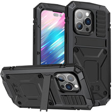 Load image into Gallery viewer, Luxury Rugged Armor 360 Full Phone Case For iPhone 14 Pro Max Plus 13 12 11 Metal Aluminum Shockproof Cover