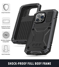 Load image into Gallery viewer, Luxury Rugged Armor 360 Full Phone Case For iPhone 14 Pro Max Plus 13 12 11 Metal Aluminum Shockproof Cover