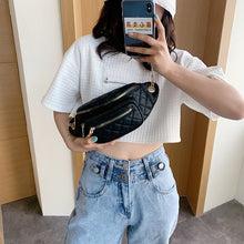 Load image into Gallery viewer, Luxury Women Messenger Belt Bag Pack Waist Bags Girl Travel Small Fanny Chest Pack Bolsas Ladies Mini Crossbody Bag Hip Purse