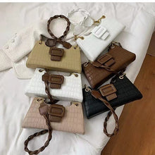 Load image into Gallery viewer, Luxury baguette texture retro new fashion one-shoulder underarm stone pattern diagonal bag