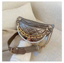 Load image into Gallery viewer, Luxury belt bag ladies new trend fashion messenger shoulder rhombic chain female bag