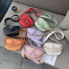 Load image into Gallery viewer, Luxury female bag new texture small bag messenger shoulder chain soft leather simple waist bag wallet