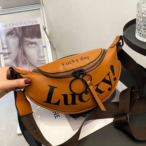 Luxury handbags, high-end design, new fashion, wide band, shoulder messenger, letters, all-match pockets, ladies bags