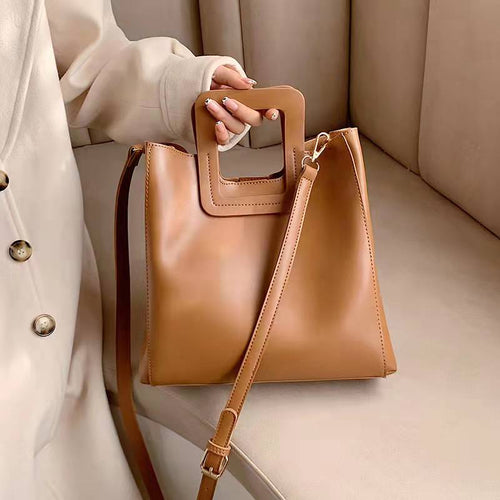 Luxury handbags, high-end design, portable large-capacity tote bags, atmospheric one-shoulder simple handbags