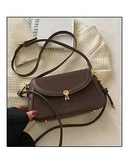 Luxury high-end design brand retro stitching one-shoulder messenger ladies texture bag