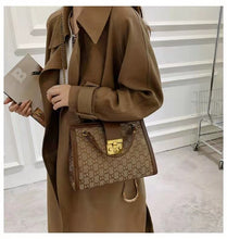 Load image into Gallery viewer, Luxury metal chain small square bag with metal buckle fashion all-match shoulder bag