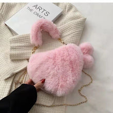 Load image into Gallery viewer, Luxury new plush niche chain shoulder messenger fashion plush bag