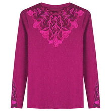 Load image into Gallery viewer, M-4XL Plus Size High-end Embroidered Bottoming Shirt New 2021 Autumn Long Sleeve Lace Tops Elegant Slim Patchwork T-Shirt