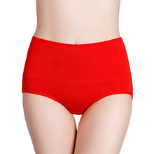 Load image into Gallery viewer, M-7XL Plus Size Briefs For Women Underwear High Waist Panties Abdomen Cotton Underpants Solid Breathable Summer Female Intimates
