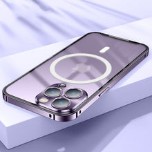 Load image into Gallery viewer, Magnetic Magsafe case For iphone 14 13 12 11 Pro Max Metal lens aluminium alloy Glass frosted protective ultra-thin cover