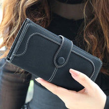 Load image into Gallery viewer, Many Departments Faux Suede Long Wallet Women Matte Leather Lady Purse High Quality Female Wallets Card Holder Clutch Carteras