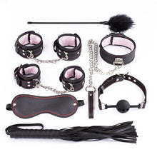 Load image into Gallery viewer, Meganu Kit Adult Sex Toy Male and Female Handcuffs Nipple Clip Whipping Metal Anal Plug Butt BDSM Binding Kit бдсм набор