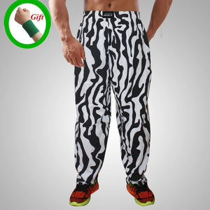 Men Bodybuilding Baggy Pants High Elastic Cotton Gym Clothing Fitness Pants Loose Comfortable Crossfit Musculation Sweatpants