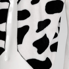 Load image into Gallery viewer, Men Cow Print Festival Vintage Ball Costumes Vest Open Front Flannel Thicken Waistcoat Halloween Cosplay Carnival Party Dress Up