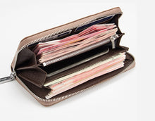 Load image into Gallery viewer, Men Long Wallet Clutch Bag Credit Card Holder Purses Carteira Masculina Carteras Billetera Hombre Leather Money Portfe Carte