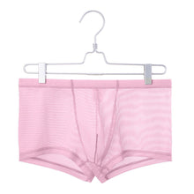 Load image into Gallery viewer, Men Low-Waist Ultra-Thin Transparent Mesh Bulge Pouch Underpants Breathable Cool Summer Ice Silk Underwear