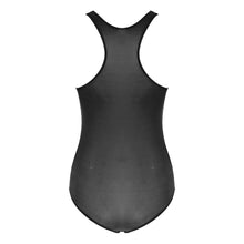 Load image into Gallery viewer, Men Sexy Jumpsuit Leotard Solid Color Round Neck Sleeveless Skinny Bodycon Bodysuit Wrestling Singlet Stretchy Swimsuit Swimwear