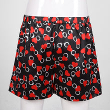 Load image into Gallery viewer, Men Sexy Love Heart Print Panties Waist Elastic Breathable Underwear Soft Comfortable Lounge Casual Daily Male Boxers Shorts